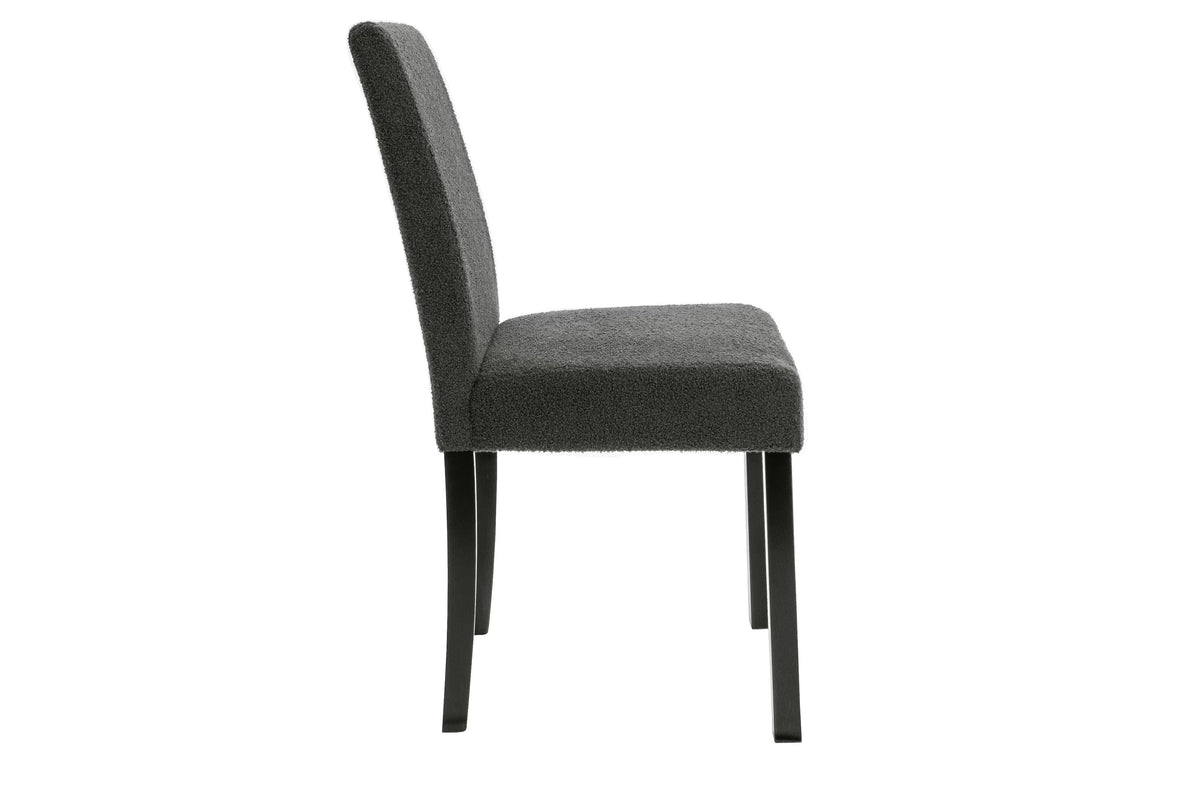 5-Piece Dining Set – Table + 4 Chairs – Charcoal (F2628)