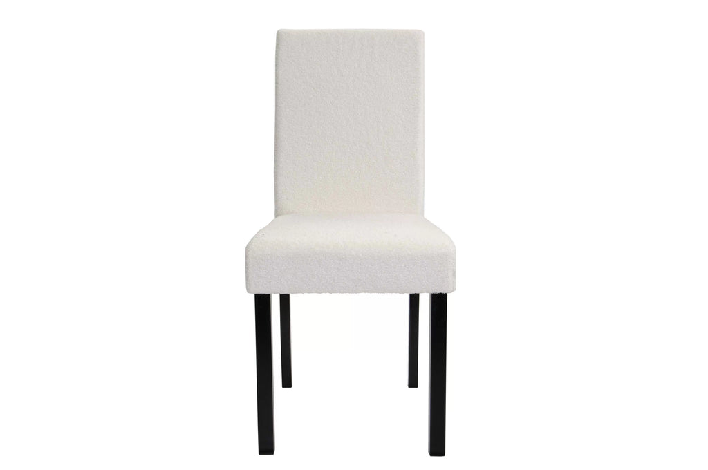 5-Piece Dining Set – Table + 4 Chairs – White (F2629)