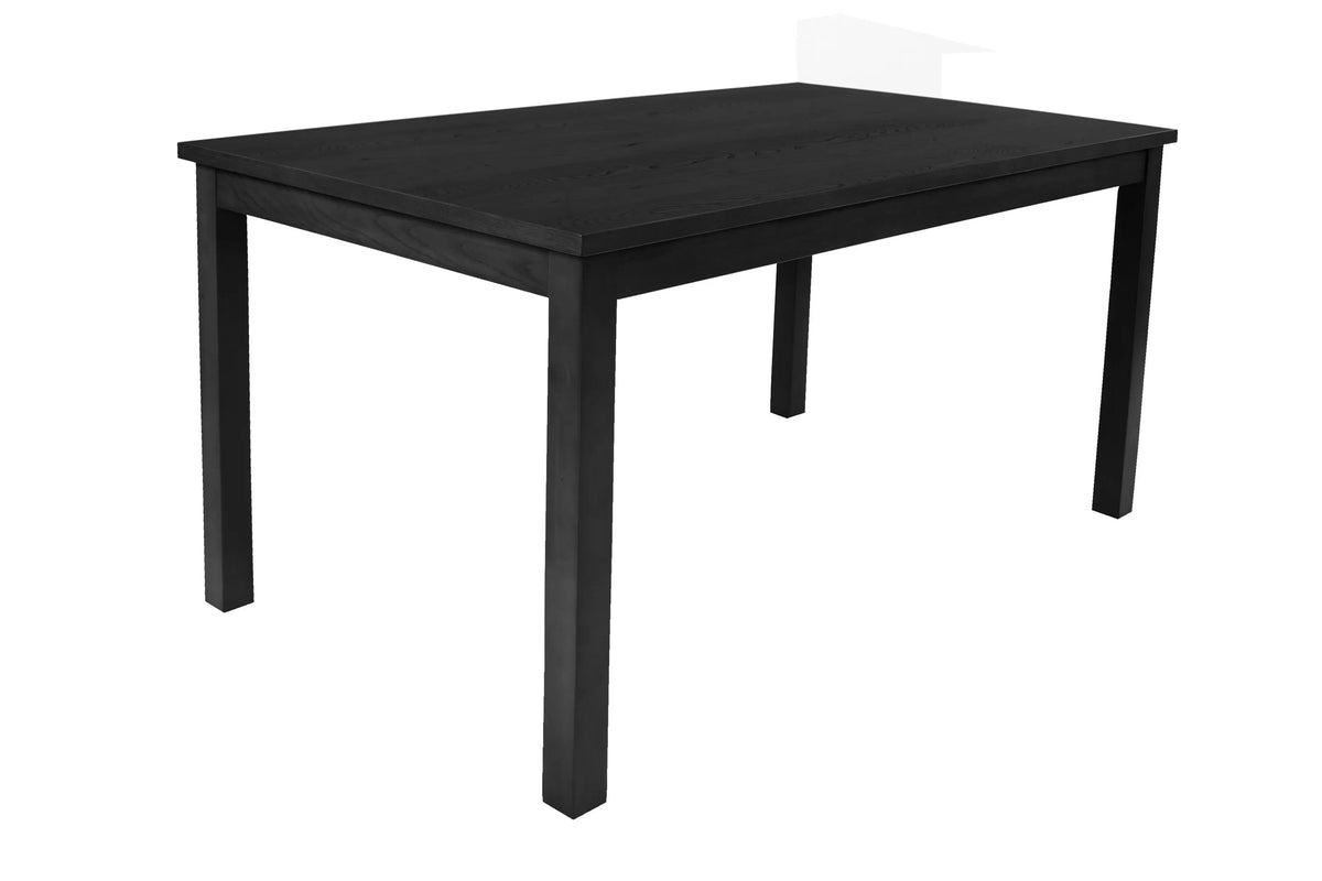 6-Piece Dining Set – Table + 4 Chairs + Bench – Charcoal (F2637)