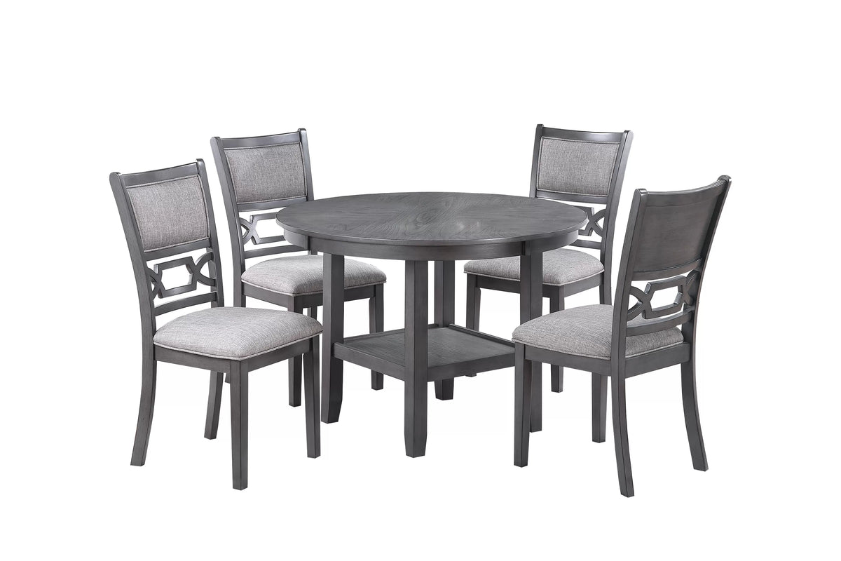5-Piece Dining Set – Table + 4 Chairs (F2640)