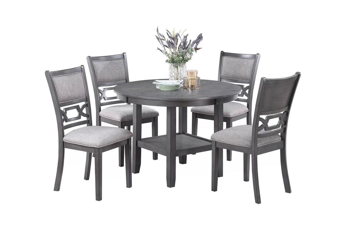 5-Piece Dining Set – Table + 4 Chairs (F2640)