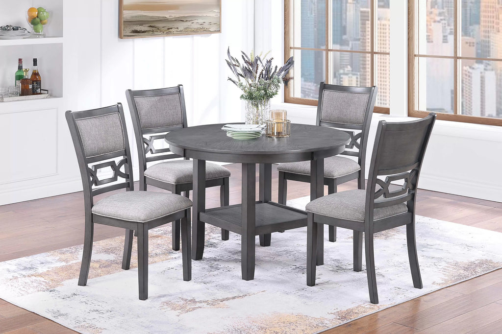5-Piece Dining Set – Table + 4 Chairs (F2640)