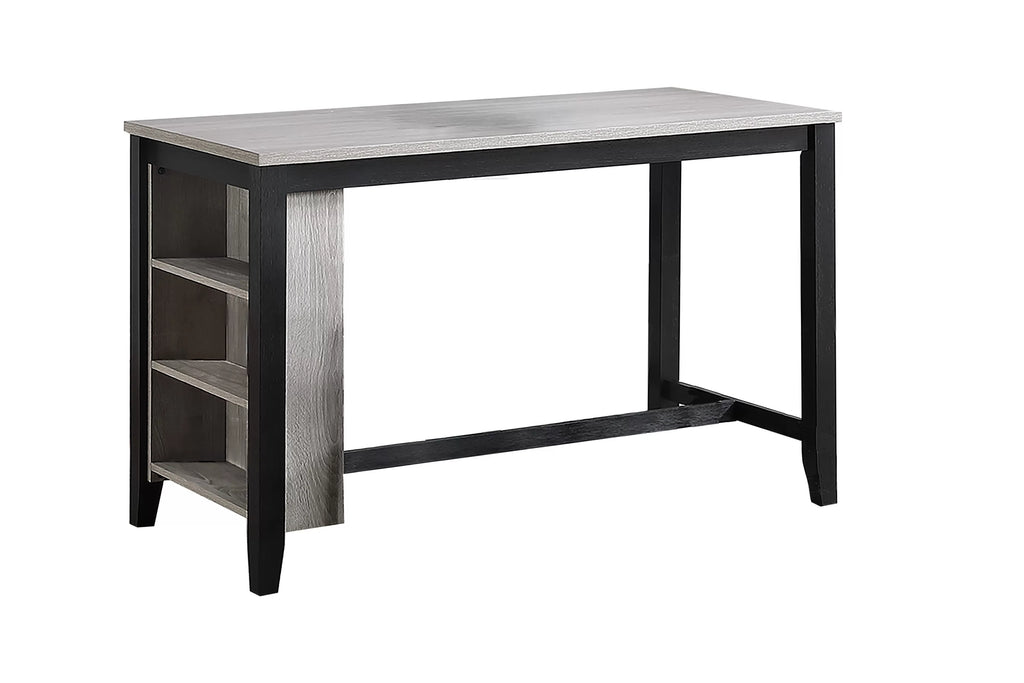 5-Piece Counter Height Set – Table + 4 Counter Stools – Antique Black (F2642)