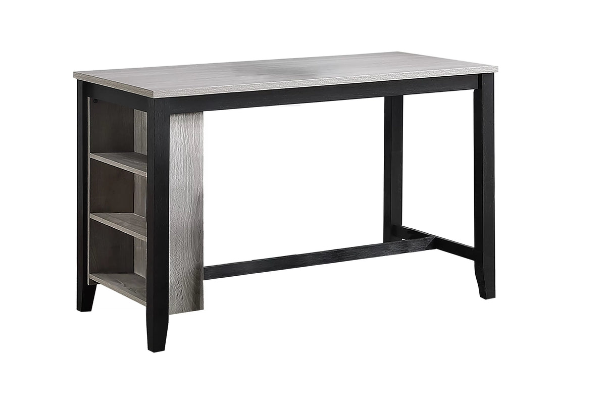 5-Piece Counter Height Set – Table + 4 Counter Stools – Antique Black (F2642)