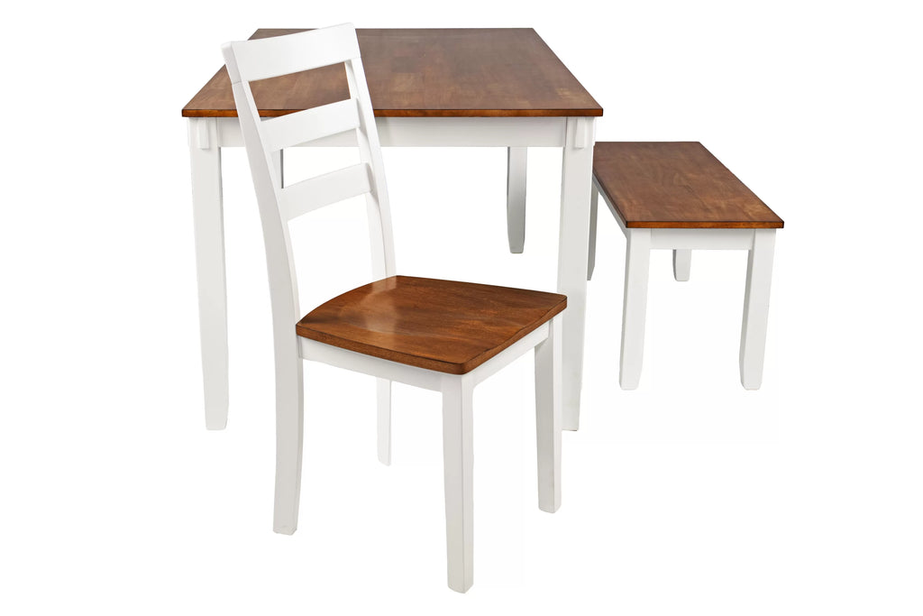 6-Piece Dining Set – Table + 4 Chairs + Bench (F2646)