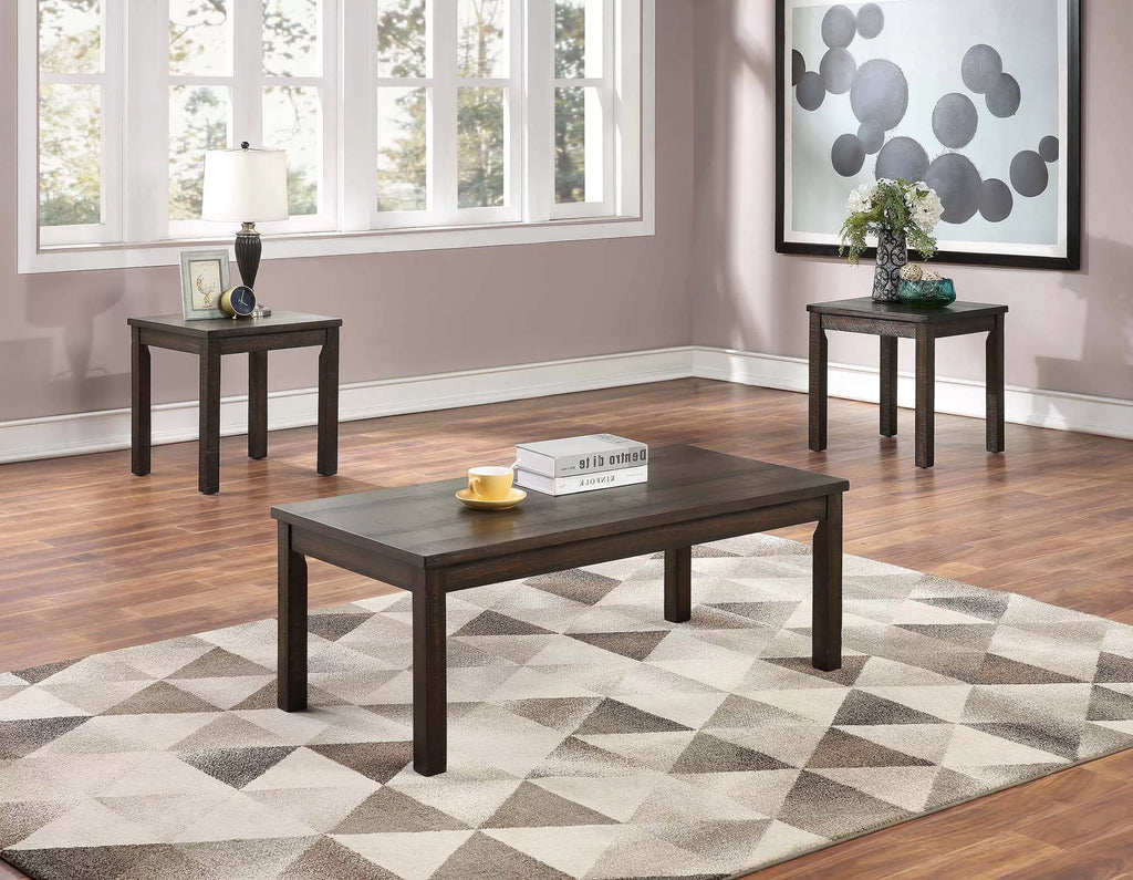 3-Pc Coffee Table Set – Coffee Table + End Table x 2 (F3188)