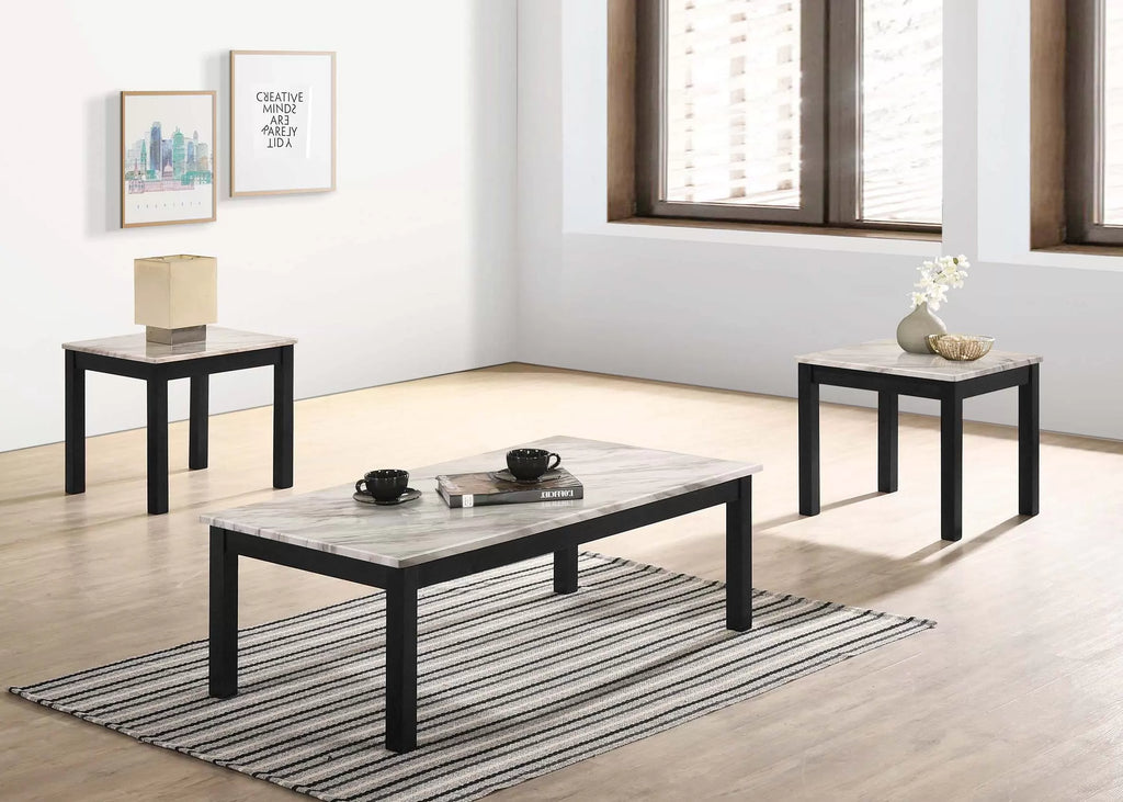 3 Piece Table Set – Coffee Table + End Table x 2 (F3192)