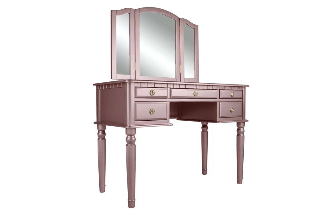 Vanity Set – Foldable Mirror – Rose Gold (F4060)