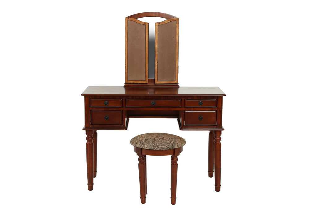 Vanity Set – Foldable Mirror – Cherry (F4071)