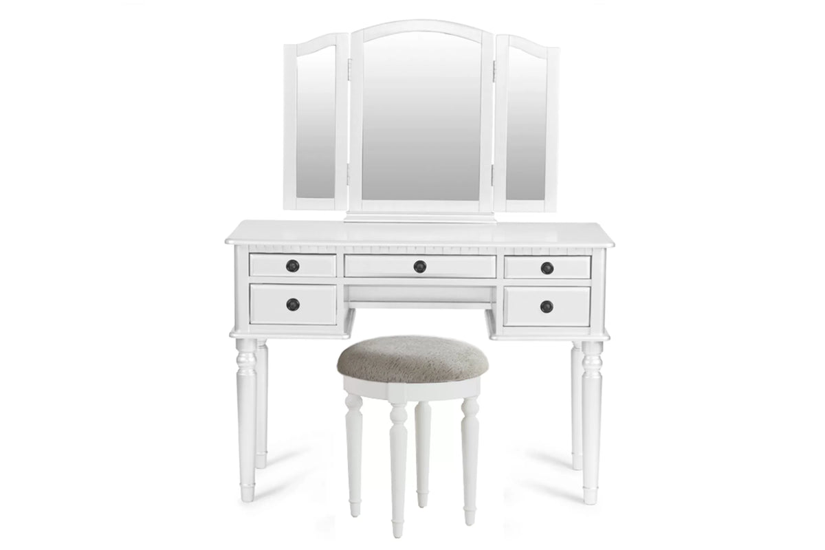Vanity Set – Foldable Mirror – White (F4074)
