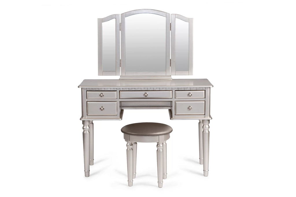 Vanity Set – Foldable Mirror – Silver (F4079)