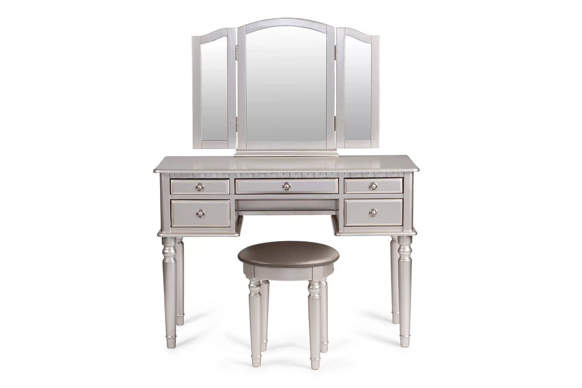Vanity Set – Foldable Mirror – Silver (F4079)