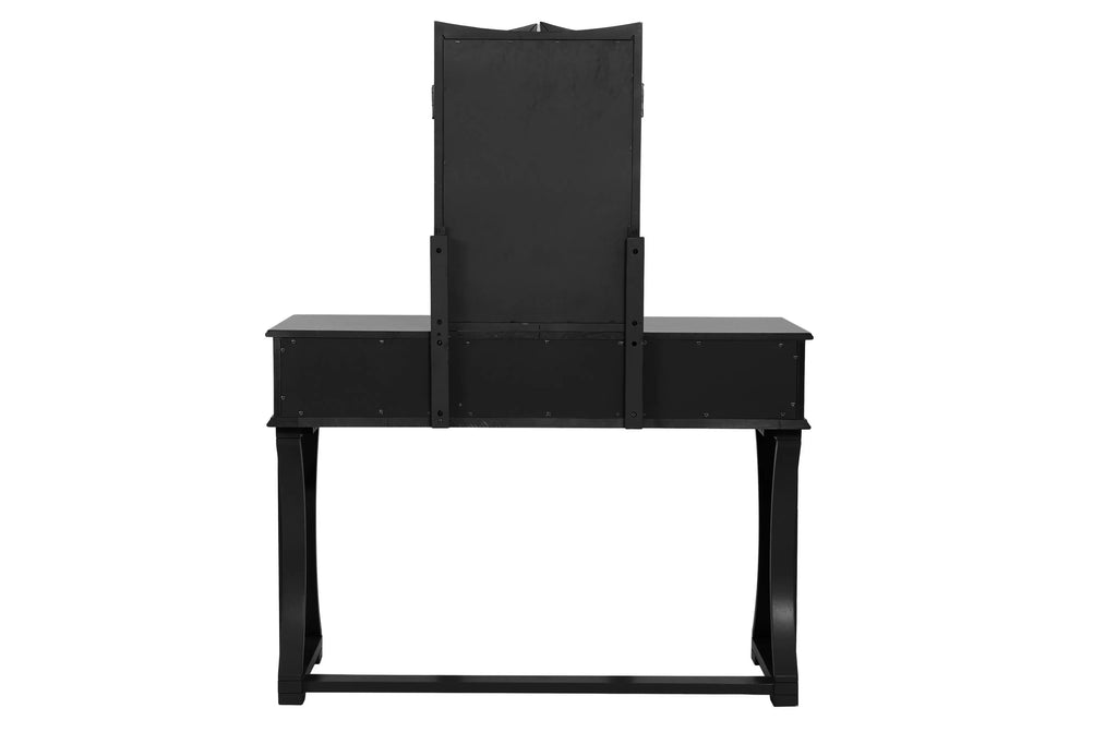 Vanity Set – Foldable Mirror – Black (F4116)