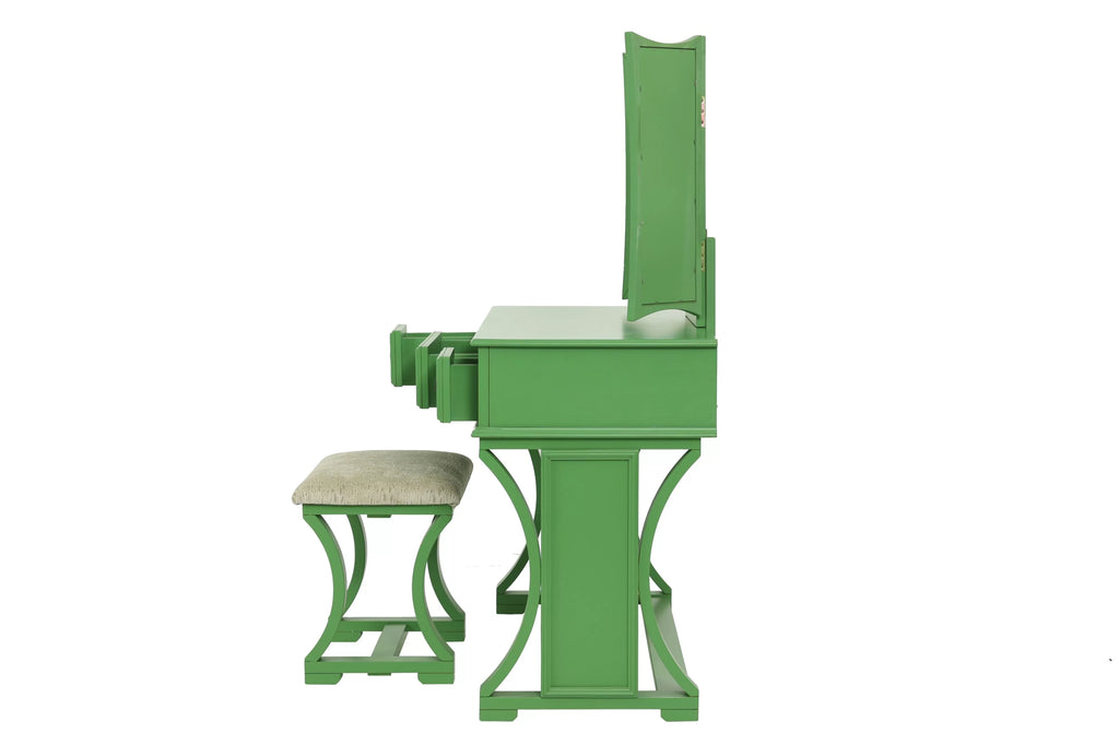 Vanity Set – Foldable Mirror – Apple Green (F4117)