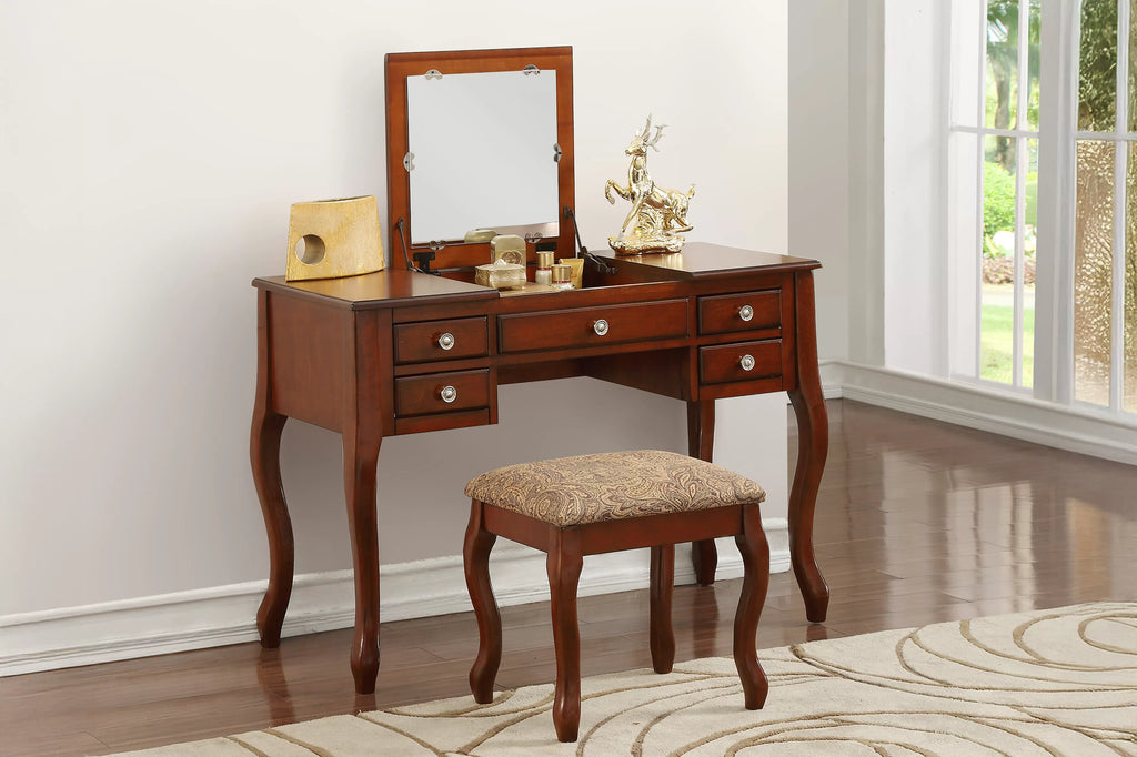 Vanity Set – Flip Up Mirror – Cherry (F4147)