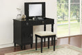 Vanity Set – Flip Up Mirror – Black (F4177)