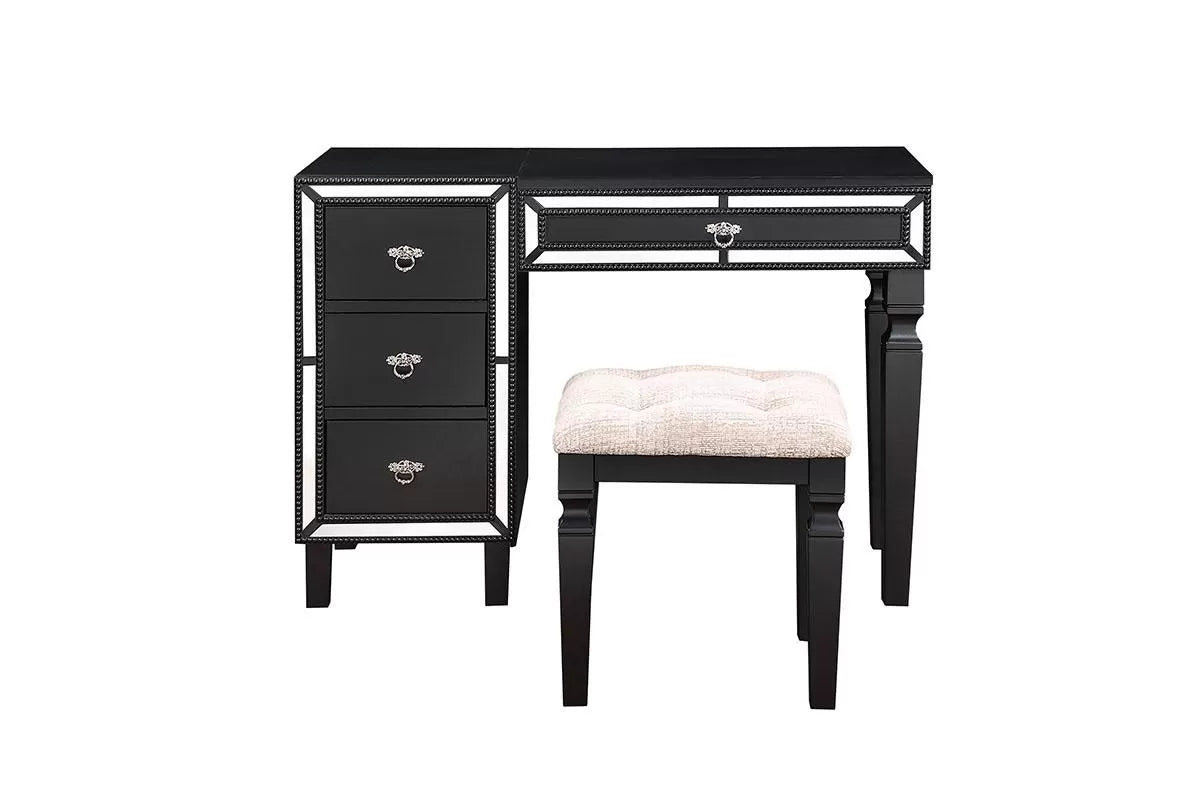 Vanity Set – Flip Up Mirror – Black (F4201)