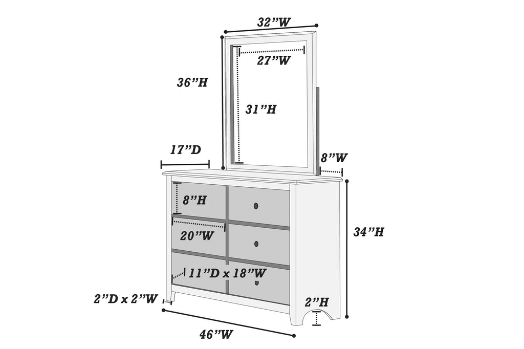 Dresser – Oak (F4279)