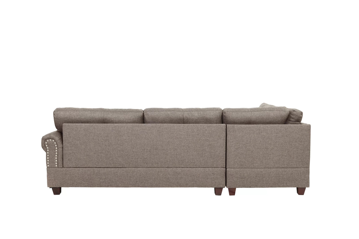 3-Piece Sectional Set – Mocha (F6416)
