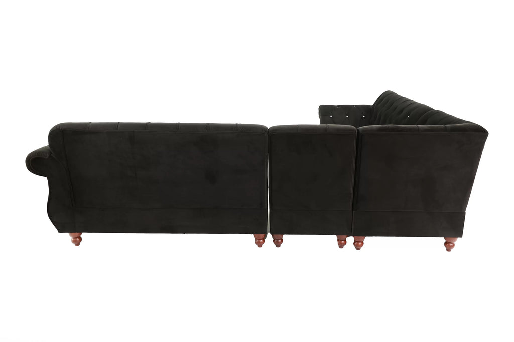 4-Piece Sectional Set – Black (F6433)