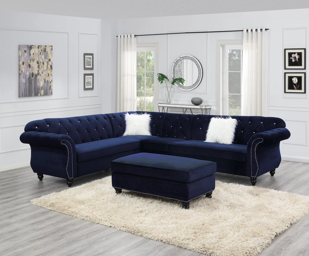 XL-Cocktail Ottoman – Indigo (F6436)