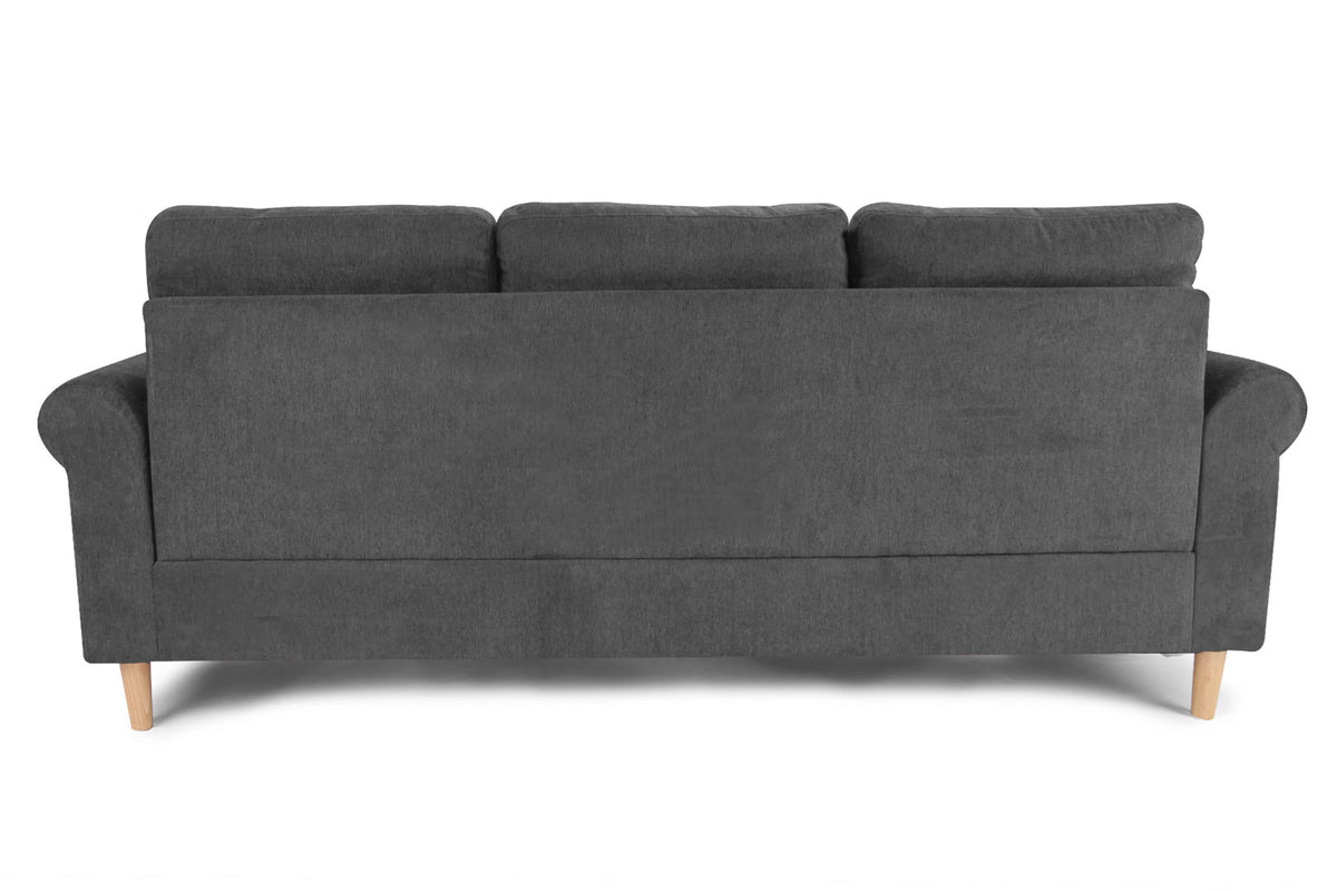 Reversible Sectional Set W/ 2 Accent Pillows – 2pc Reversible Sectional Sofa Set W/2 Accent Pillows-Slate (F6447)