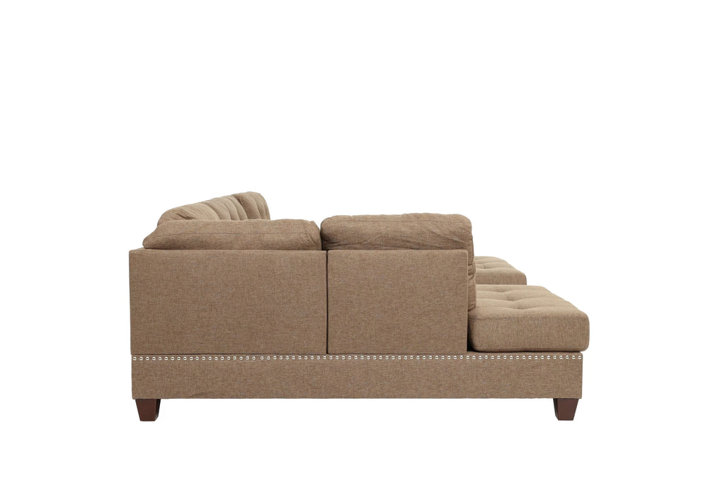 3pc Reversible Sectional Sofa Set W/ Ottoman – Reversible Sectional Set W/ Ottoman (F6504)