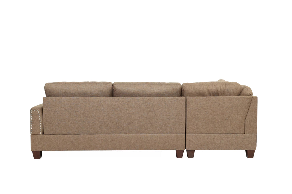 3pc Reversible Sectional Sofa Set W/ Ottoman – Reversible Sectional Set W/ Ottoman (F6504)