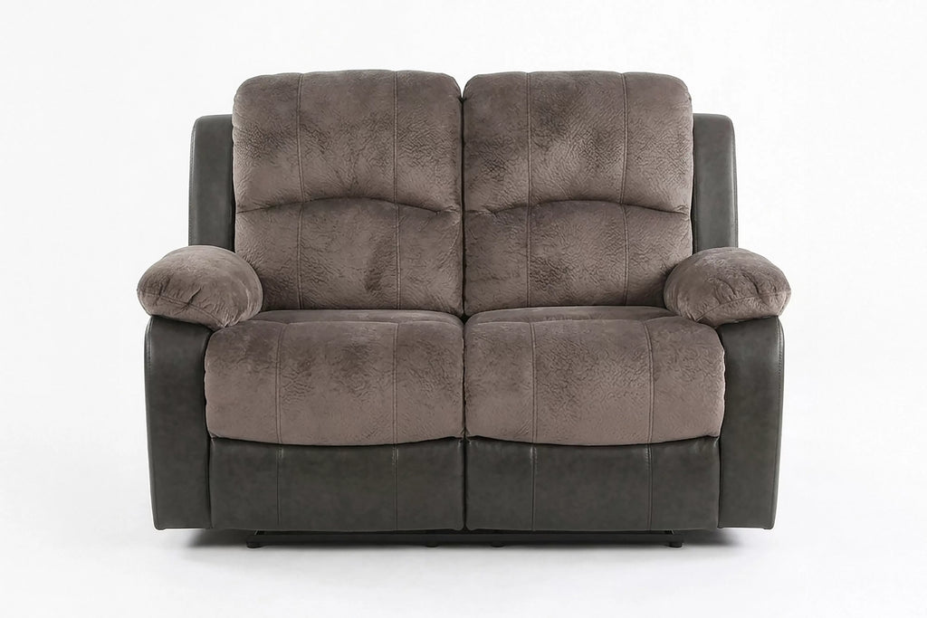 Motion Loveseat – Manual Handle – Chocolate + Espresso (F6695)