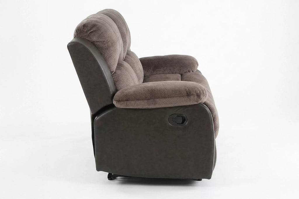 Motion Loveseat – Manual Handle – Chocolate + Espresso (F6695)
