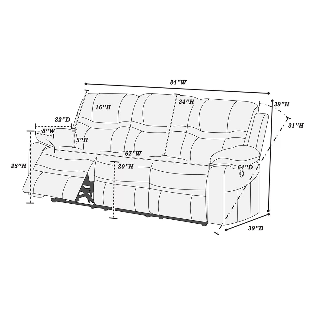 Motion Sofa (F6699)