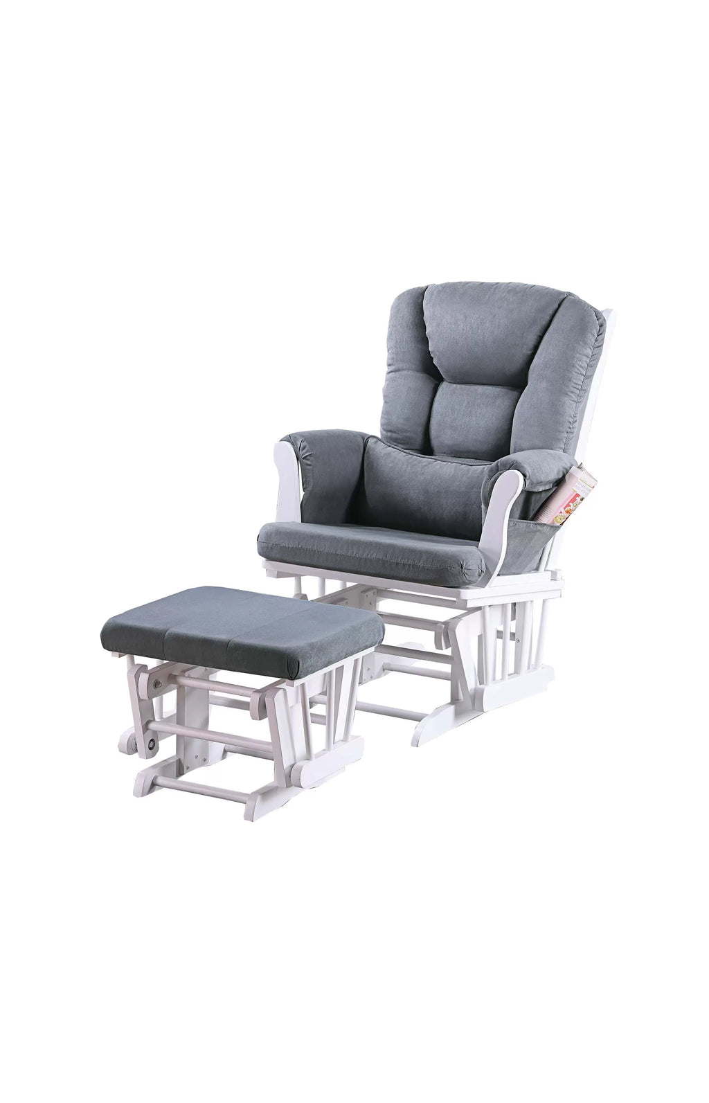 Glider Chair – Glider W/ Ottoman – Gray (F6790)