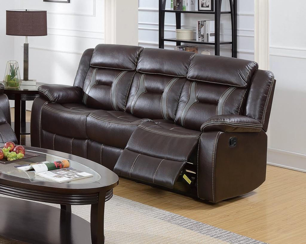 Motion Sofa – Dark Rosy Brown (F6795)