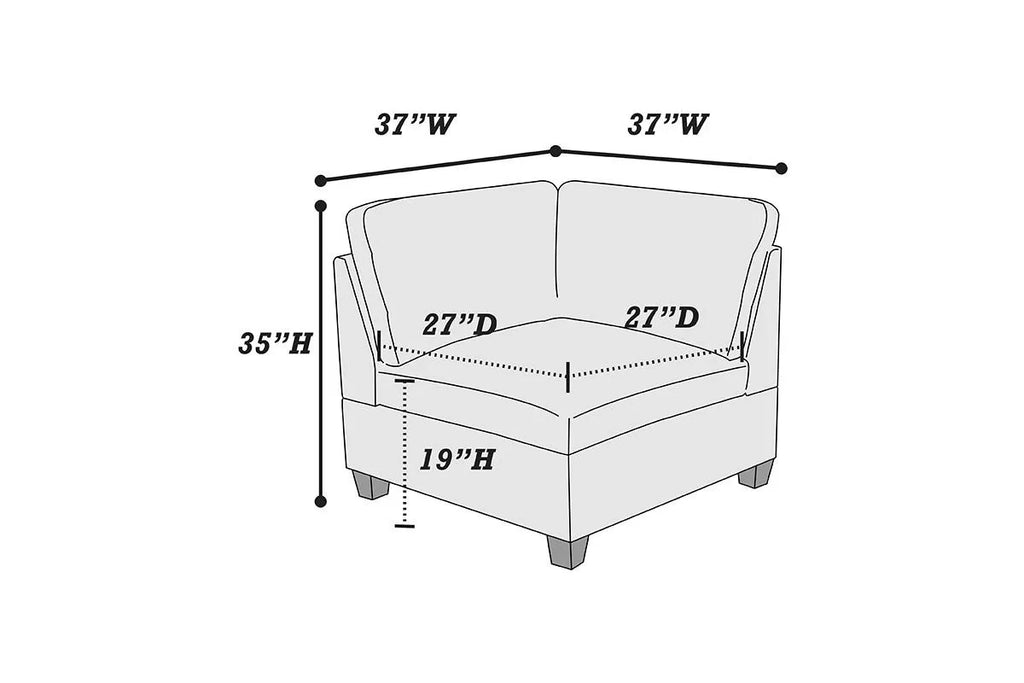 Corner Wedge – Gray (F6817)