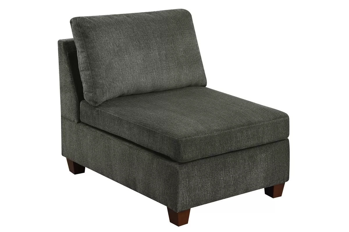 Armless Chair – Gray (F6818)