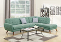 2-Piece Sectional Set W/ 2 Accent Pillows – Left Facing Sofa, Right Facing Chaise Sectional Set-Laguna (F6955)