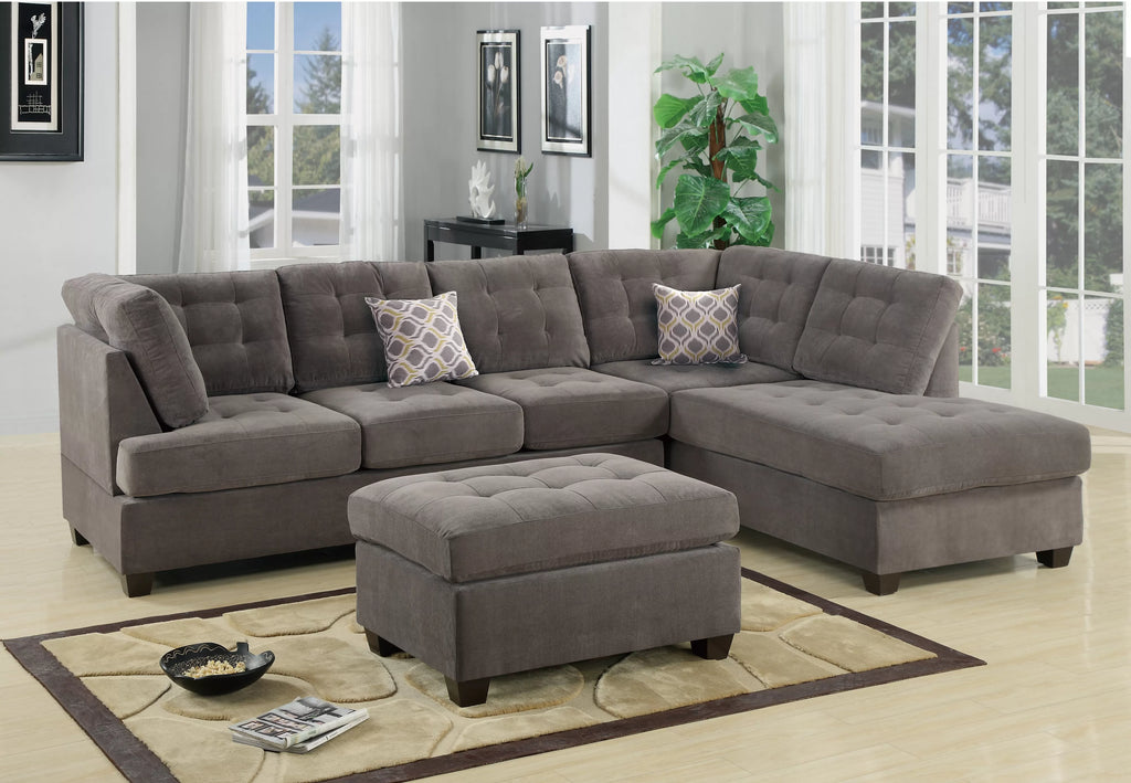 Cocktail Ottoman – Charcoal (F7119)