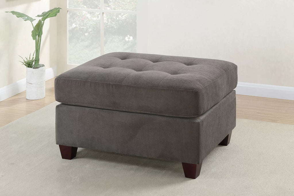 Cocktail Ottoman – Charcoal (F7119)