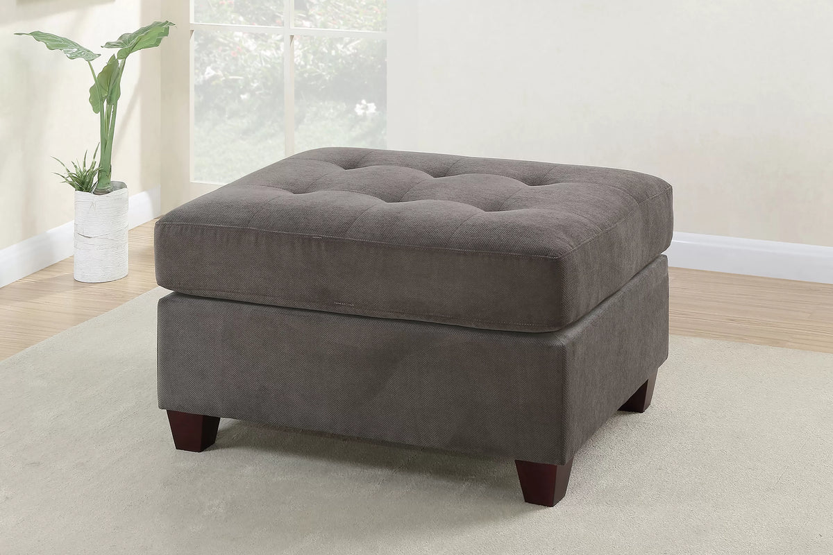 Cocktail Ottoman – Charcoal (F7119)