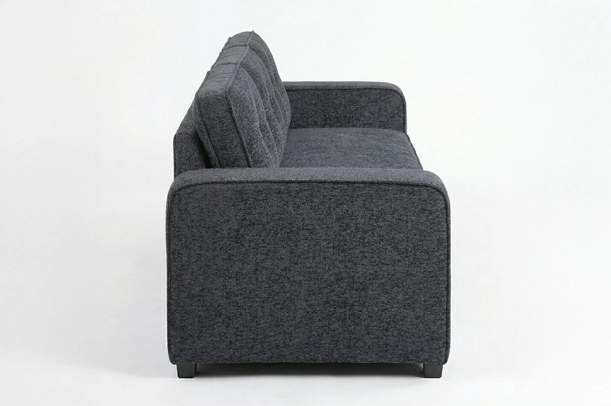 Convertible Sofa – Sleeper Sofa with Pull-Out Bed – Dark Gray (F7122)
