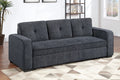 Convertible Sofa – Sleeper Sofa with Pull-Out Bed – Dark Gray (F7122)