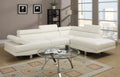 2-Piece Sectional Sofa Set – Left Facing Sofa, Right Facing Chaise Sectional Set-White (F7320)