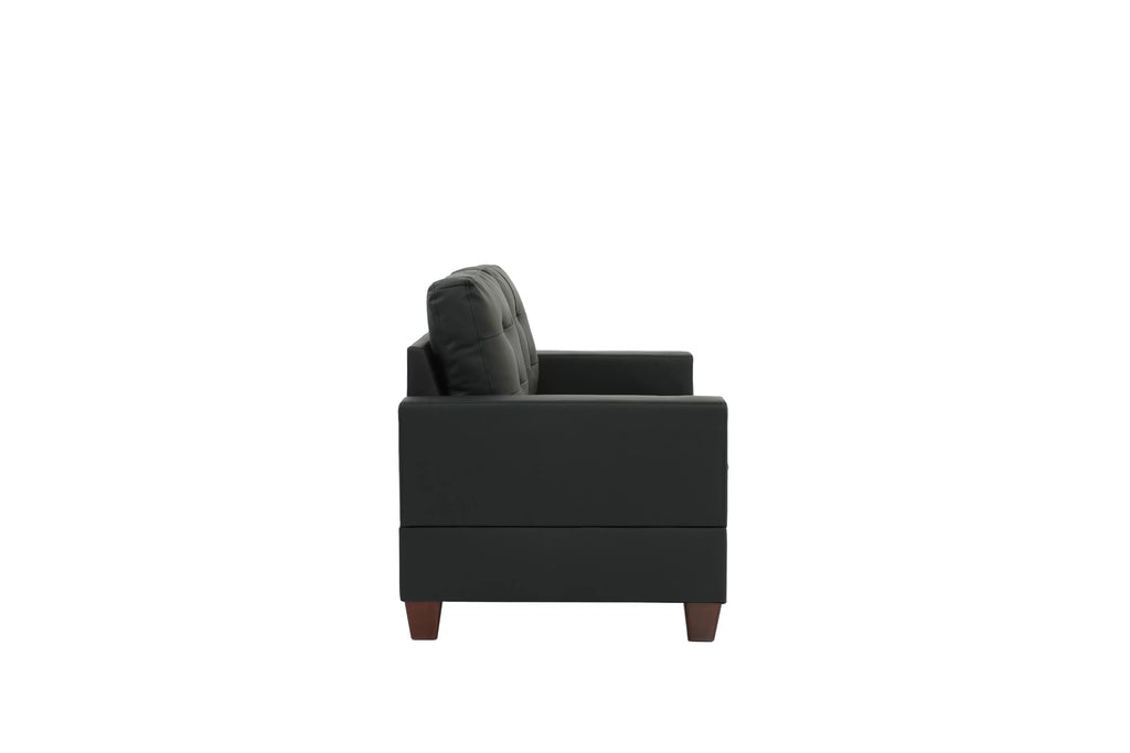 2-Piece Sofa Set – Sofa & Loveseat-Black (F7855)