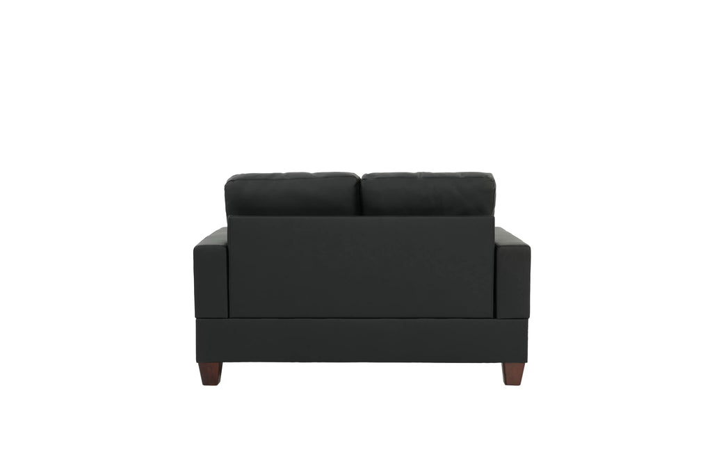 2-Piece Sofa Set – Sofa & Loveseat-Black (F7855)