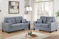 2-Piece Sofa Set – Sofa & Loveseat – Gray (F7858)