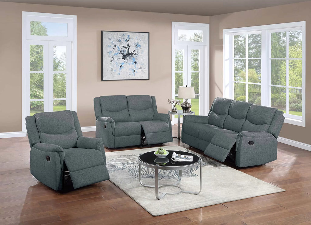 Single Recliner – Manual Motion – Dark Gray (F8107)