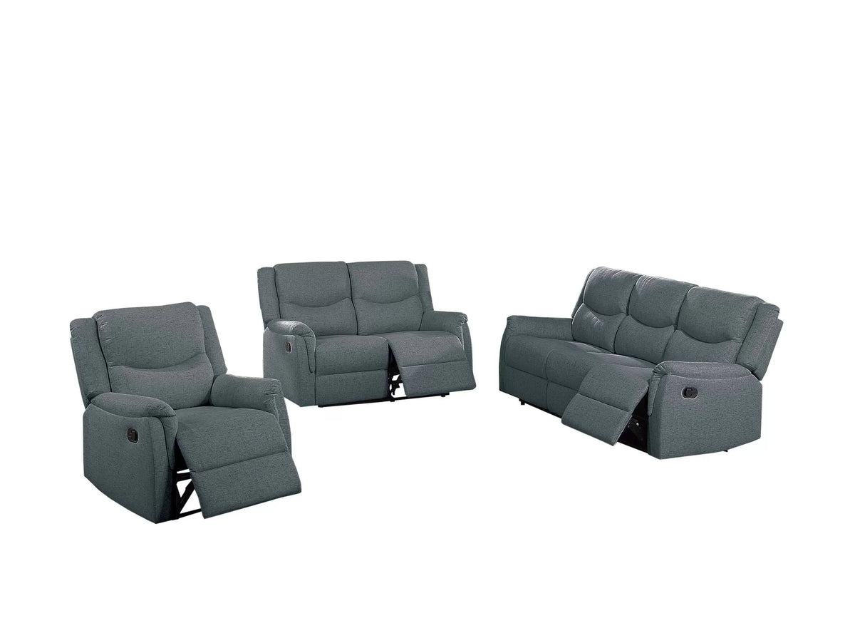 Single Recliner – Manual Motion – Dark Gray (F8107)