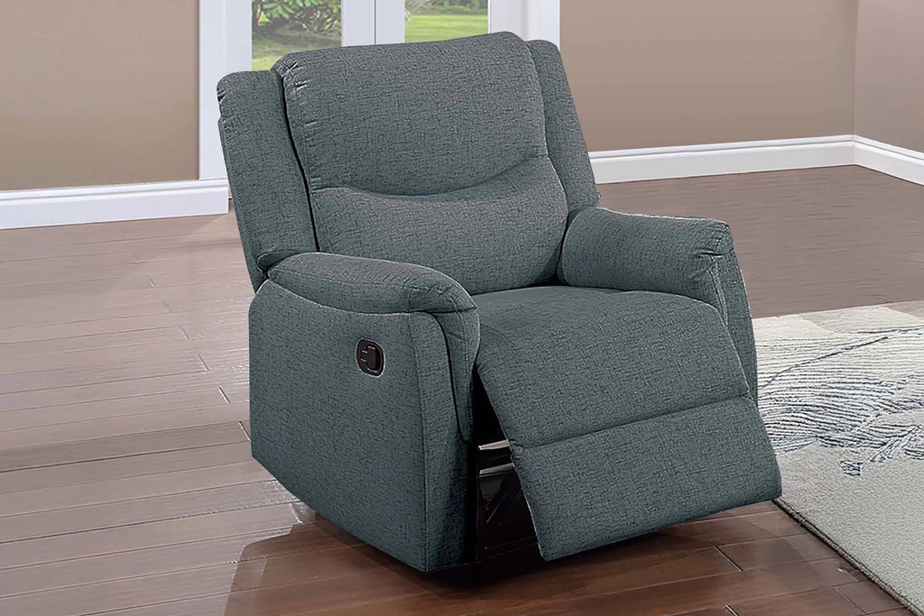 Single Recliner – Manual Motion – Dark Gray (F8107)