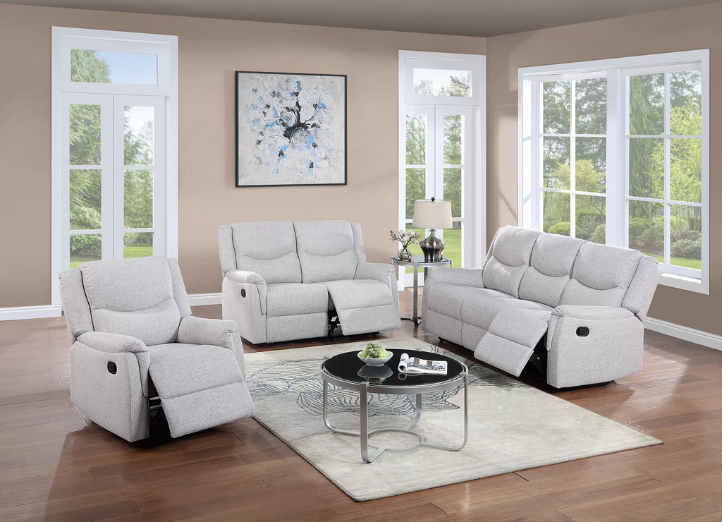 Recliner Loveseat – Manual Motion – Siecere Bone (F8112)
