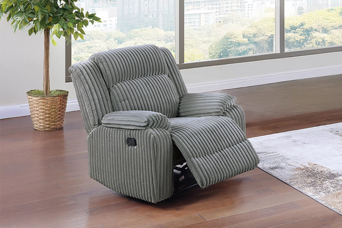 Recliner – Manual Motion – Smoke (F8121)